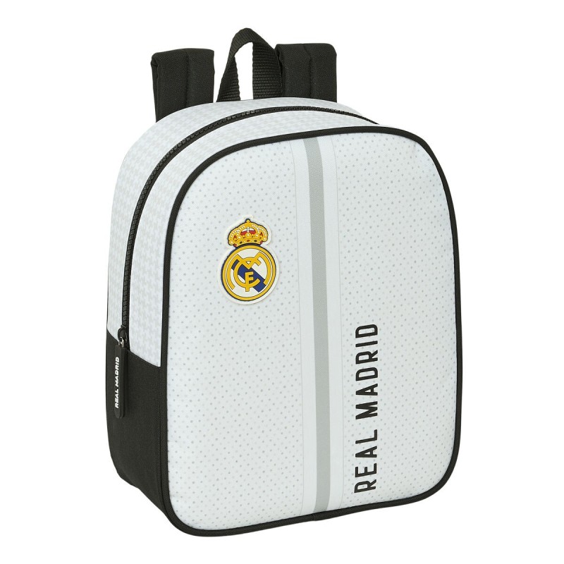 Mochila Infantil Real Madrid C.F. 24/25 Blanco Gris 22 x 27 x 10 cm Mochila Infantil Real Madrid C.F. 24/25 Blanco Gris 22 x 27 x 10 cm