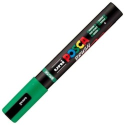 Marcador BRUSH POSCA PC-5BR Verde (6 Unidades)