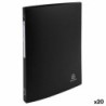 Carpeta de anillas Exacompta Negro A4 (20 Unidades) (4 Unidades)