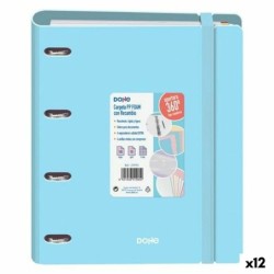 Carpeta de anillas DOHE Azul Pastel A4 (12 Unidades)