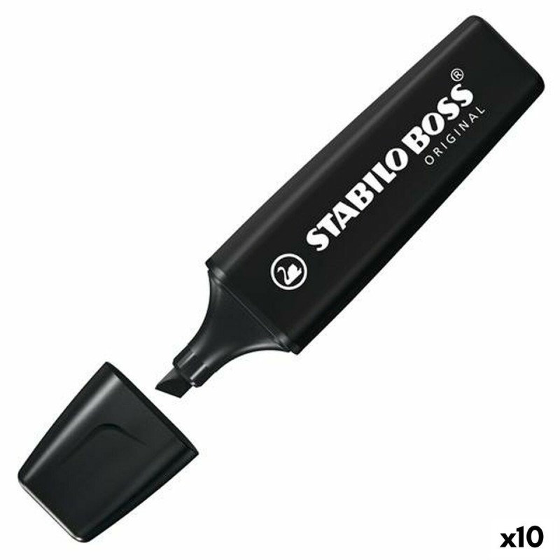 Subrayador Stabilo Nature Colors Negro (10 Unidades) Subrayador Stabilo Nature Colors Negro (10 Unidades)