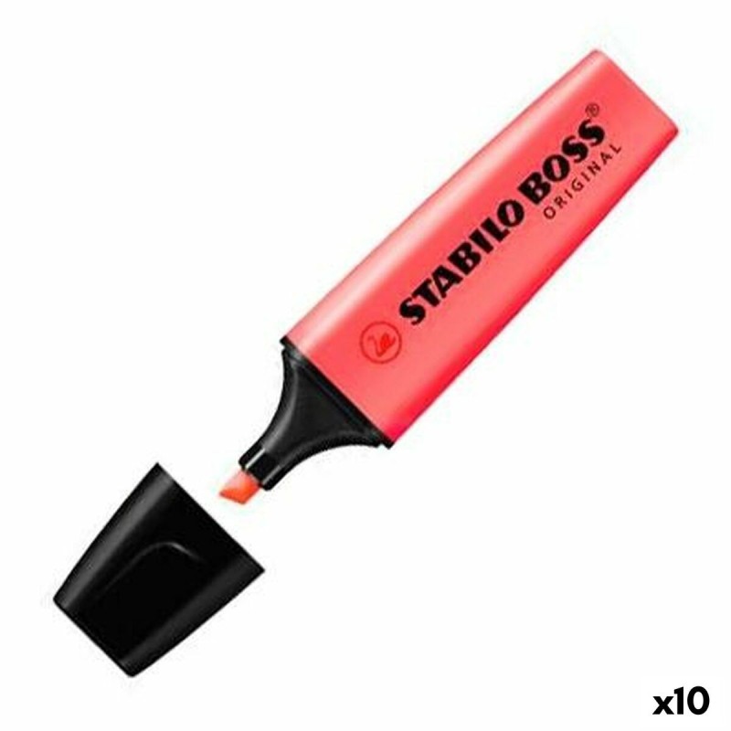 Subrayador Stabilo Rojo (10 Unidades) Subrayador Stabilo Rojo (10 Unidades)