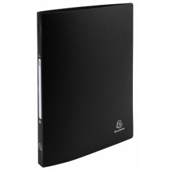 Carpeta de anillas Exacompta Negro A4 (20 Unidades)