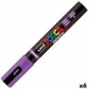 Marcador BRUSH POSCA PC-5BR Violeta (6 Unidades)