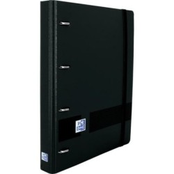 Carpeta de anillas Oxford LIVE&GO Negro A5+ (5 Unidades)