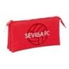 Portatodo Triple Sevilla Fútbol Club Rojo 22 x 12 x 3 cm