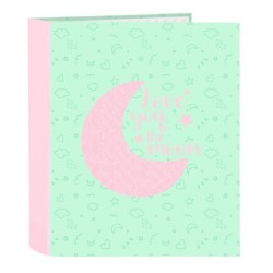 Carpeta de anillas BlackFit8 Moon Verde A4 27 x 33 x 6 cm