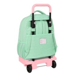 Mochila Escolar con Ruedas BlackFit8 Moon Verde 33 x 45 x 22 cm