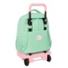 Mochila Escolar con Ruedas BlackFit8 Moon Verde 33 x 45 x 22 cm