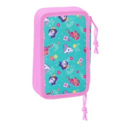 Plumier Doble My Little Pony Magic Rosa Turquesa 12.5 x 19.5 x 4 cm 28 piezas