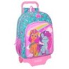 Mochila Escolar con Ruedas My Little Pony Magic Rosa Turquesa 33 x 42 x 14 cm