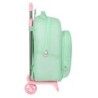 Mochila Escolar con Ruedas BlackFit8 Moon Verde 32 x 42 x 15 cm