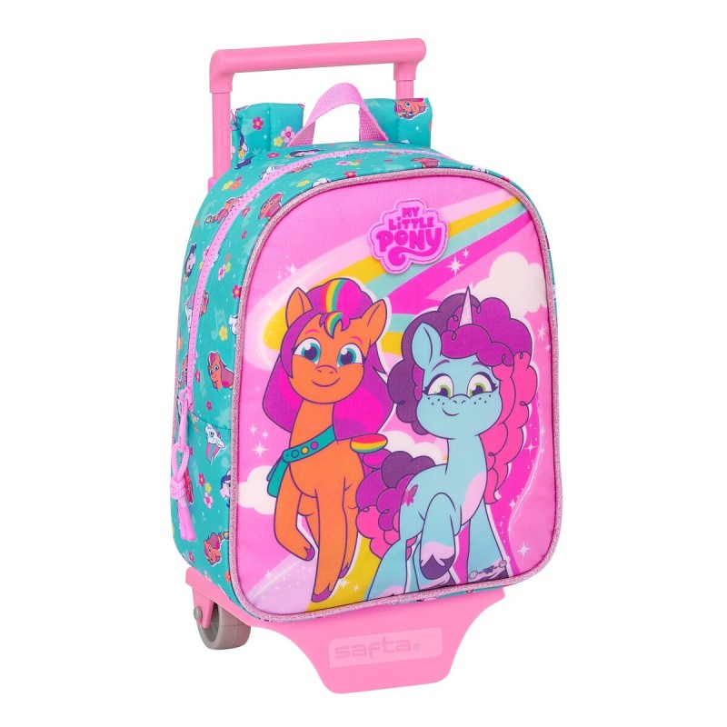 Mochila Escolar con Ruedas My Little Pony Magic Rosa Turquesa 22 x 27 x 10 cm Mochila Escolar con Ruedas My Little Pony Magic Rosa Turquesa 22 x 27 x 10 cm