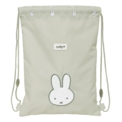 Bolsa Mochila con Cuerdas Miffy Niebla Gris 26 x 34 x 1 cm