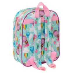 Mochila Escolar Gabby's Dollhouse Rosa Azul cielo 22 x 27 x 10 cm 3D