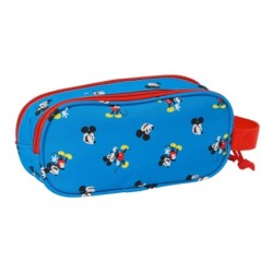 Portatodo Doble Mickey Mouse Clubhouse Azul 21 x 8 x 6 cm 3D