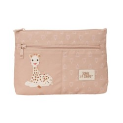 Portatodo Doble Sophie la Girafe Beige 23 x 16 x 3 cm