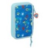 Plumier Doble The Paw Patrol Pups rule Azul 12.5 x 19.5 x 4 cm 28 piezas