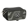 Estuche Escolar Safta Stone Negro 21,5 x 10 x 8 cm