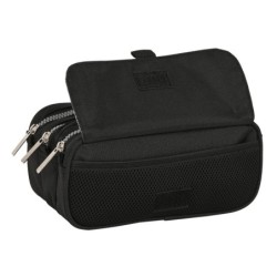 Estuche Escolar Safta Stone Negro 21,5 x 10 x 8 cm