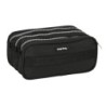 Estuche Escolar Safta Stone Negro 21,5 x 10 x 8 cm