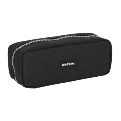 Estuche Escolar Safta Stone Negro 21 x 8 x 8 cm