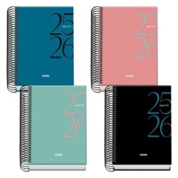 Agenda DOHE SYSTEM A6 120 x 170 mm 2025-2026 (40 unidades)