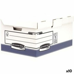 Caja de Archivo Fellowes Maxi Azul Blanco 31 x 39 x 56 cm 10 Unidades
