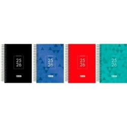 Agenda ENRI IDENTITY 1/4 15 x 21 cm 2025-2026 (4 Unidades)