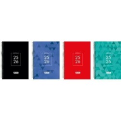 Agenda ENRI IDENTITY 1/4 15 x 21 cm 2025-2026 (4 Unidades)