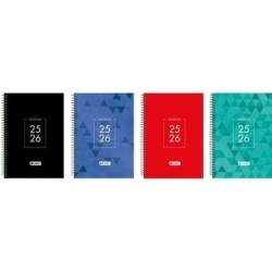 Agenda ENRI IDENTITY 1/4 15 x 21 cm 2025-2026 (4 Unidades)
