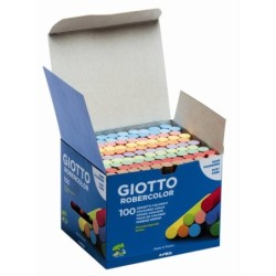 Tizas Giotto F539000 Multicolor Antipolvo 100 Piezas