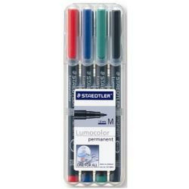 Set de Rotuladores Staedtler 317WP 4 1 mm Multicolor 4 Piezas (4 Unidades)