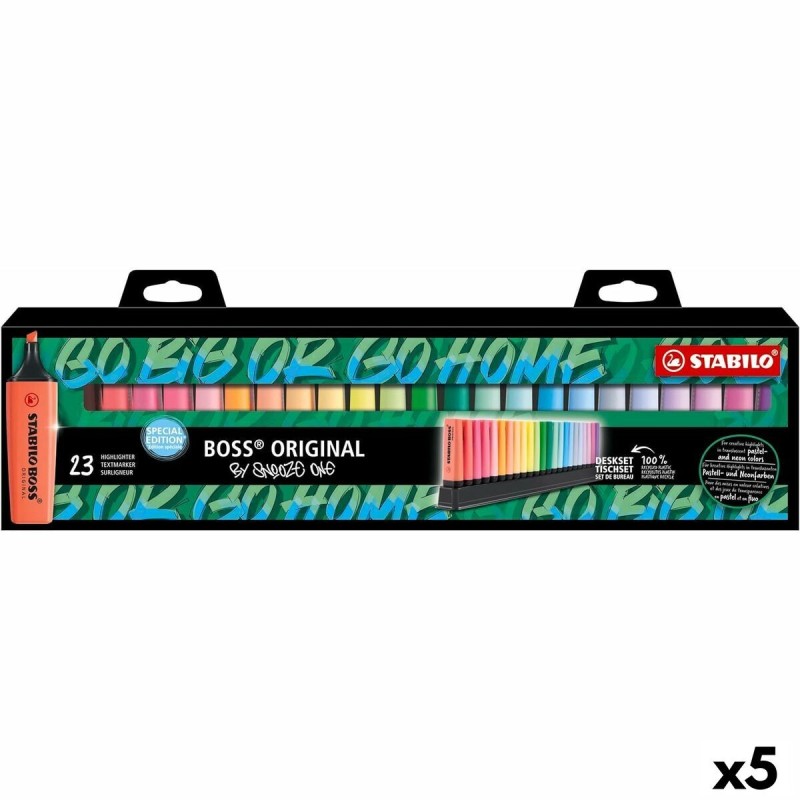 Set de Marcadores Fluorescentes Stabilo Boss Snooze Multicolor (5 Unidades) Set de Marcadores Fluorescentes Stabilo Boss Snooze Multicolor (5 Unidades)