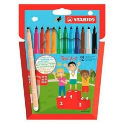 Set de Rotuladores Stabilo Trio AZ Multicolor (6 Unidades)