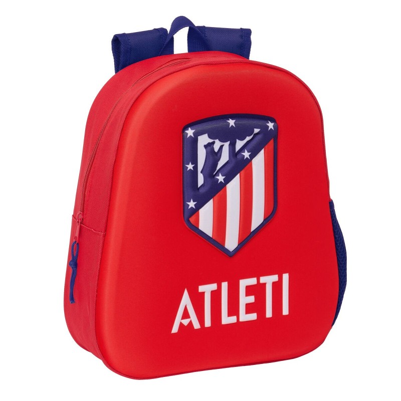 Mochila Escolar 3D Atlético Madrid Rojo 27 x 33 x 10 cm Mochila Escolar 3D Atlético Madrid Rojo 27 x 33 x 10 cm