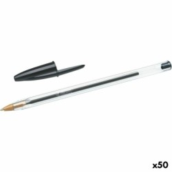 Bolígrafo Bic Cristal Negro Original (50 Unidades)