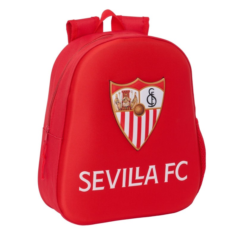 Mochila Infantil 3D Sevilla Fútbol Club Rojo 27 x 33 x 10 cm Mochila Infantil 3D Sevilla Fútbol Club Rojo 27 x 33 x 10 cm