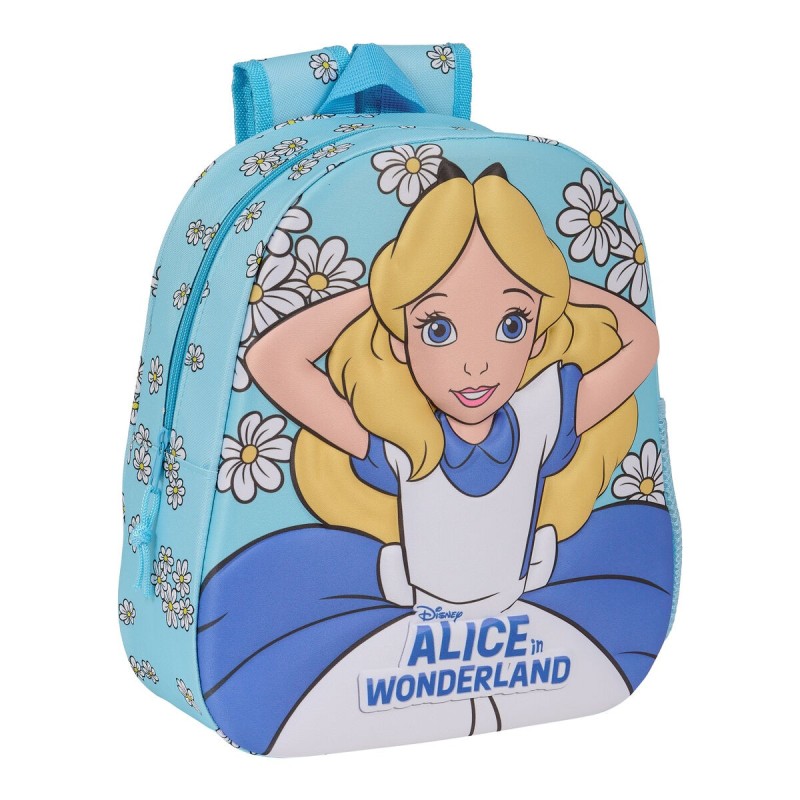 Mochila Infantil 3D Clásicos Disney Alice in Wonderland Azul cielo 27 x 33 x 10 cm Mochila Infantil 3D Clásicos Disney Alice in Wonderland Azul cielo 27 x 33 x 10 cm