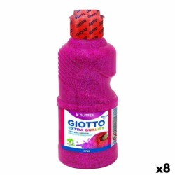 Témpera Giotto Glitter Magenta 250 ml (8 Unidades)
