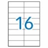 Etiquetas adhesivas Apli 1274 100 Hojas 105 x 37mm Blanco Latón