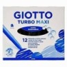 Set de Rotuladores Giotto Turbo Maxi Negro (5 Unidades)