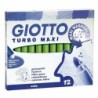 Set de Rotuladores Giotto Turbo Maxi Verde Claro (5 Unidades)