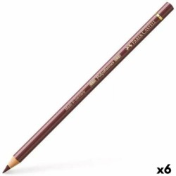 Lápices de colores Faber-Castell Polychromos 176 Van-Dyck Marrón (6 Unidades)