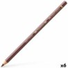 Lápices de colores Faber-Castell Polychromos 176 Van-Dyck Marrón (6 Unidades)