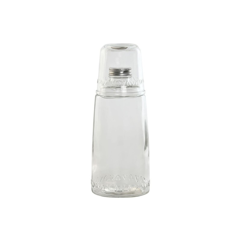Botella de Agua Home ESPRIT Transparente Cristal 240 ml 1 L