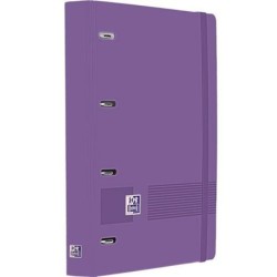 Carpeta de anillas Oxford LIVE&GO Lila A4+ (4 Unidades)