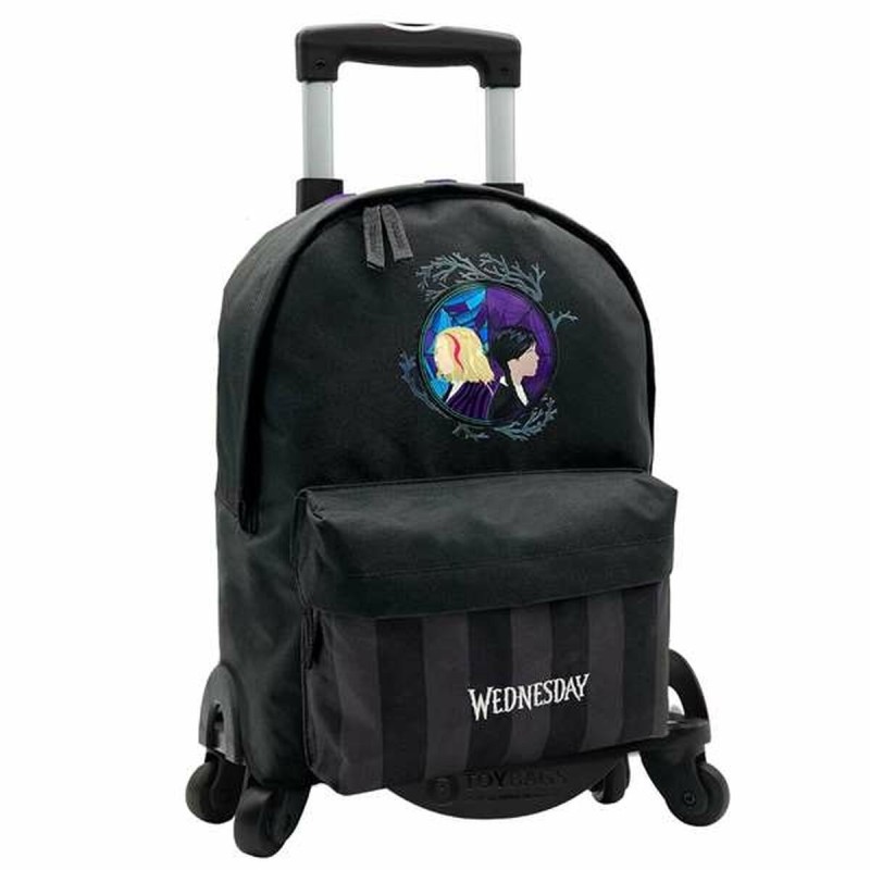 Mochila Escolar con Ruedas Wednesday 43 x 31 x 13,5 cm Mochila Escolar con Ruedas Wednesday 43 x 31 x 13,5 cm