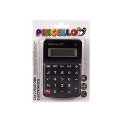 Calculadora Pincello CN-185A Negro Plástico Solar Pequeño