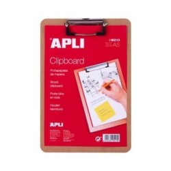 Carpeta con pinza Apli A5 Madera (24 Unidades)